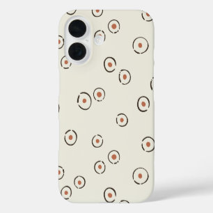 Organische Punkte-Abstrakt Boho Retro-Palette iPhone 16 Hülle