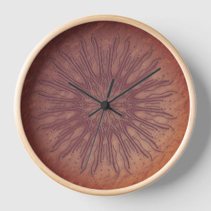 Organischer Boho-Stil Sonnenstrahl Mandala Recolet Uhr