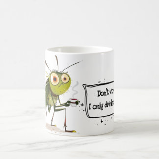 Organischer Mücken-Cartoon – Lustige Zitate Kaffeetasse