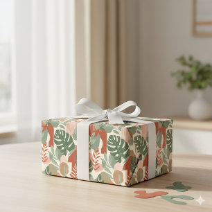Organisches abstraktes Harmonie-Nahtloses Muster Geschenkpapier