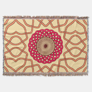 Organisches Mandala-Spiraldesign Decke