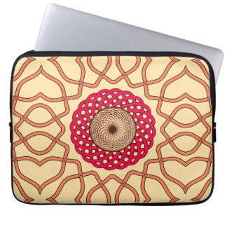 Organisches Mandala-Spiraldesign Laptopschutzhülle