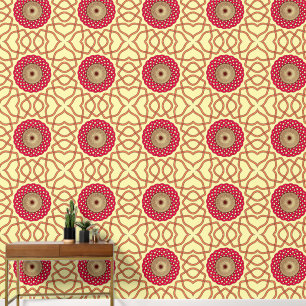 Organisches Mandala-Spiraldesign Tapete