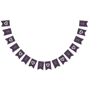Organisches minimalistisches natürliches Hochzeit Wimpelkette