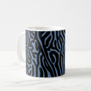 organisches Muster abstrahierter Hintergrund Textu Kaffeetasse