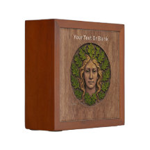 Femme verte - Bois