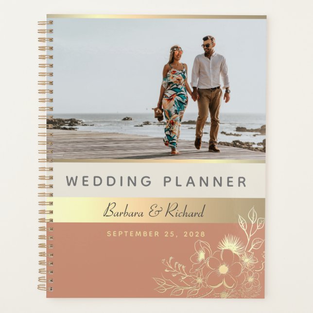 Organiseur de mariage photo en terre cuite (Devant)