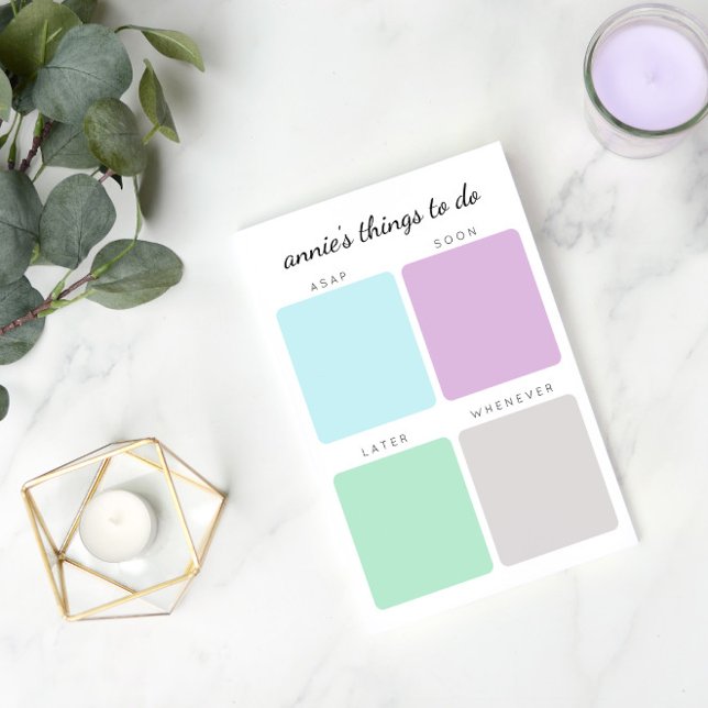Organisierte Dinge | INDIVIDUELLE NAME Post-it Klebezettel (Von Creator hochgeladen)