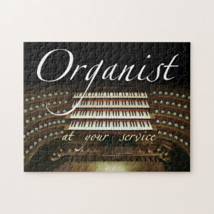 Organist an Ihrem Service-Puzzlespiel