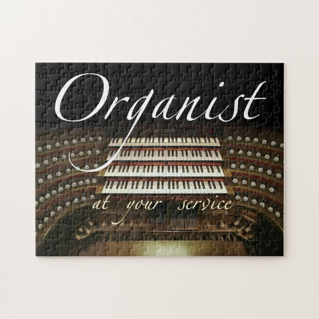 Organist an Ihrem Service-Puzzlespiel (Horizontal)