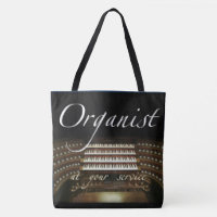 Organist an Ihrer großen Tasche des Services