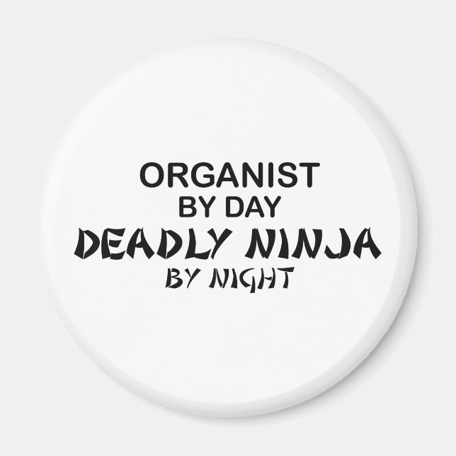Organist Deadly Ninja durch Nacht Magnet (Vorne)