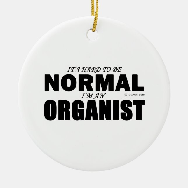 Organist Keramik Ornament (Vorne)
