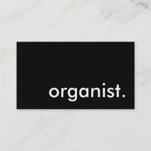 Organist. Visitenkarte