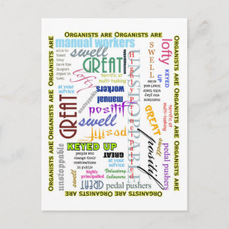 Organisten sind alles Postkarten