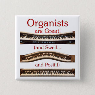 Organisten sind ein toller Knopf Button