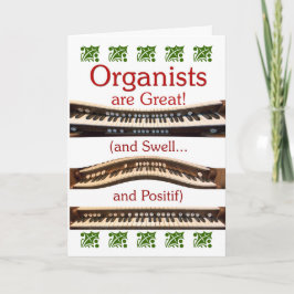 "Organisten sind großartig" Weihnachtskarte Feiertagskarte