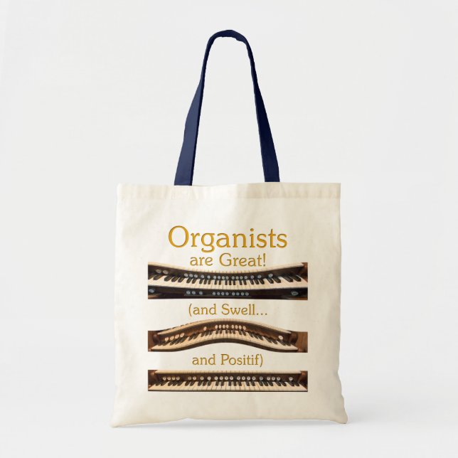 Organisten sind große Budget-Tasche in natürlichem Tragetasche (Vorne)