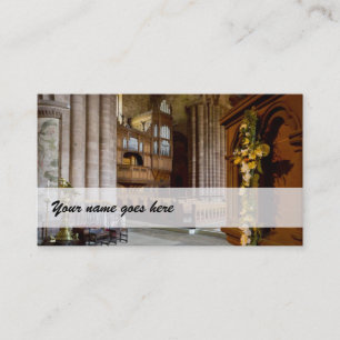 Organistische Visitenkarten - St John's, Chester,  Visitenkarte