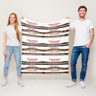 Organists are great blanket for cold concerts fleecedecke