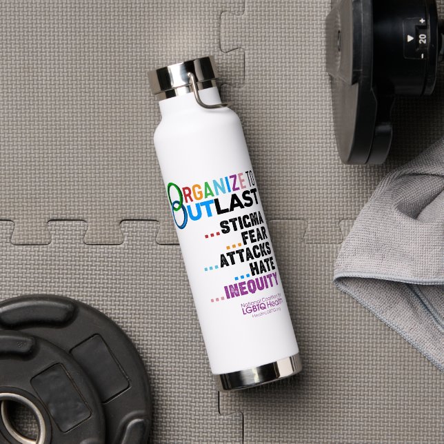 Organize to Outlast Water Bottle Trinkflasche (Fitnessstudio (gedreht))