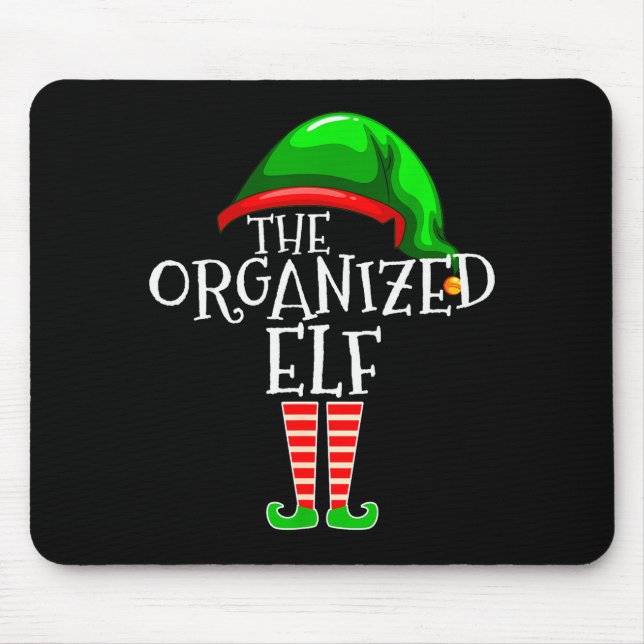 Organized Elf Group Matching Family Christmas  Mousepad (Vorne)
