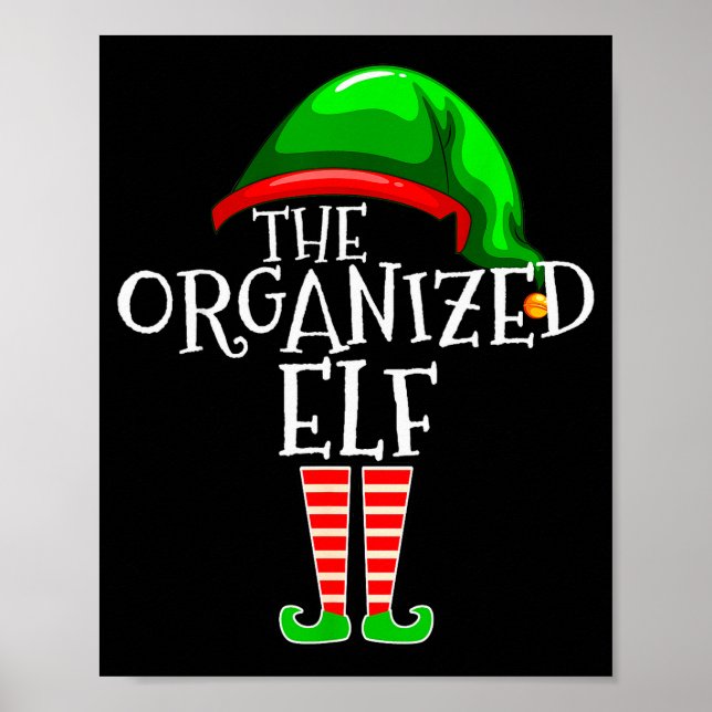 Organized Elf Group Matching Family Christmas  Poster (Vorne)