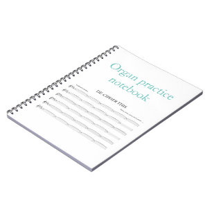 Organpraxisnotizbuch für Organisten Notizblock