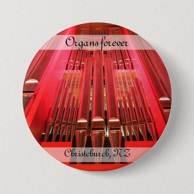 Organs für immer! Schaltfläche "Christchurch Town  Button (Vorderseite)