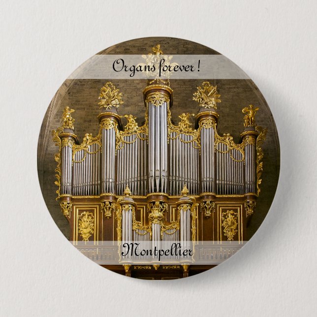 Organs für immer! Taste Montpellier Kathedrale Button (Vorderseite)