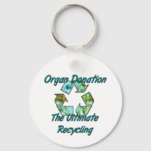 Organspende als ultimativ recycelnd schlüsselanhänger