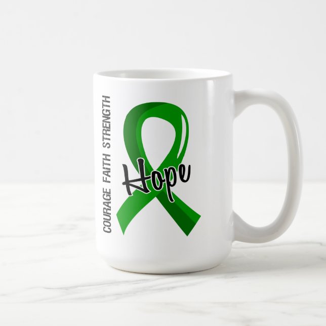 Organspende der Mut-Glauben-Hoffnungs-5 Kaffeetasse (Rechts)
