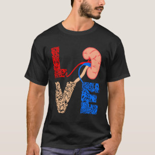 Organspende Liebe Dialyse Patienten Krankenversich T-Shirt