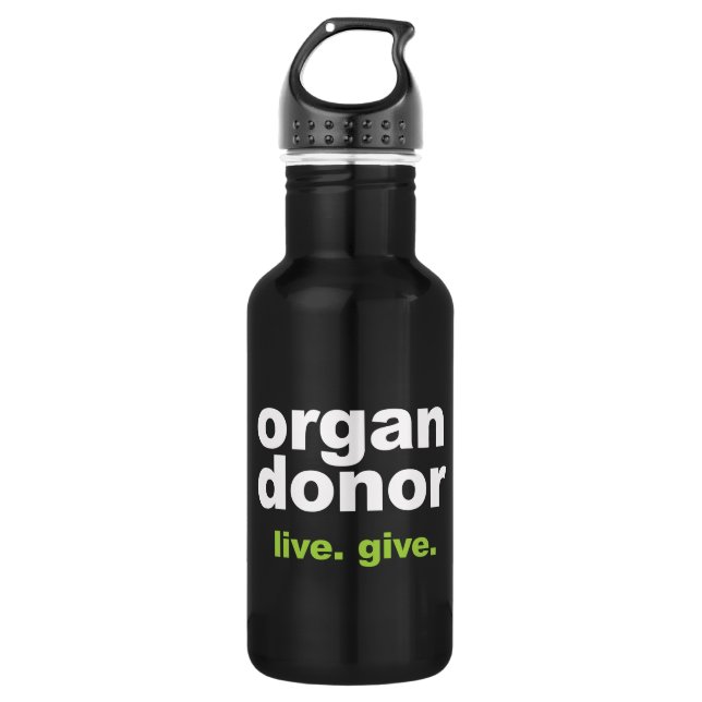 Organspender Edelstahlflasche (Vorderseite)
