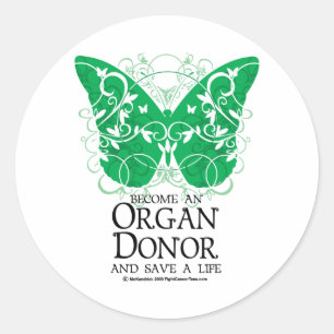 Organspender Runder Aufkleber