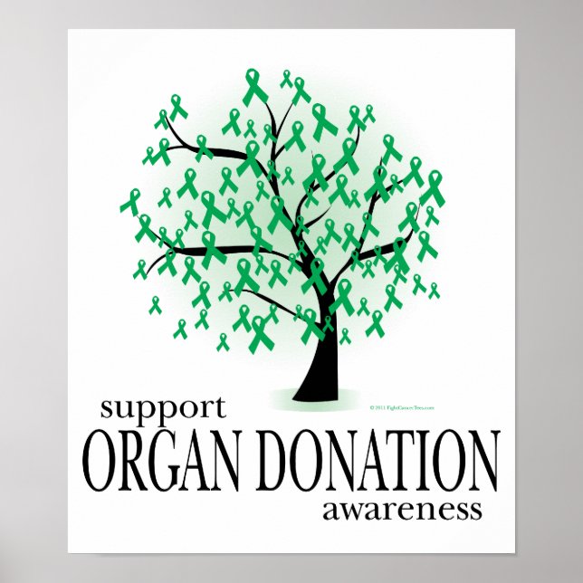 Organspenderbaum Poster (Vorne)