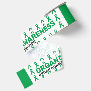 Organtransplantations-Bewusstseins-Muster-Schleife Ripsband