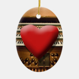 Organverzierung der Liebe I Keramikornament