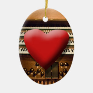 Organverzierung der Liebe I Keramikornament