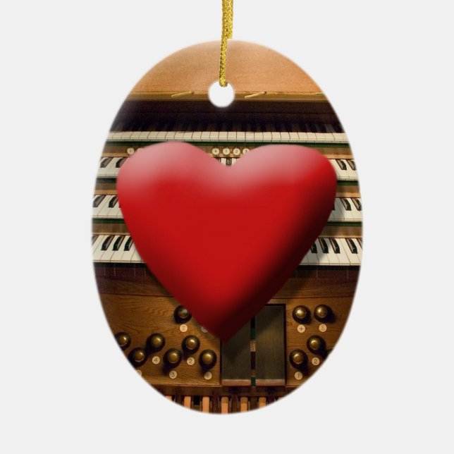 Organverzierung der Liebe I Keramikornament (Vorne)