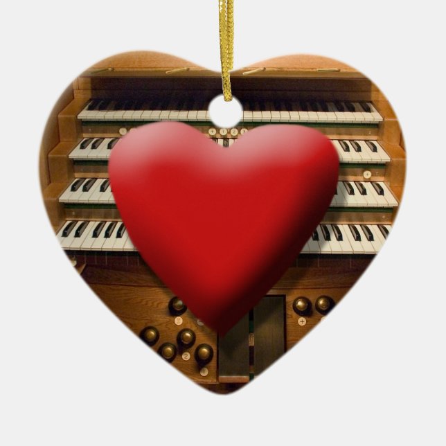 Organverzierung der Liebe I Keramikornament (Vorne)