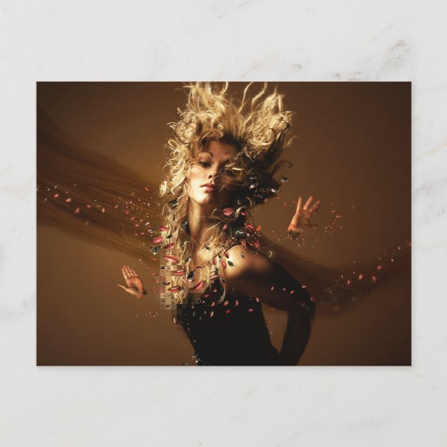 Orgasmus Postkarte (Vorderseite)