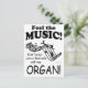 Orgel fühlen die Musik Postkarte (Stehend Vorderseite)
