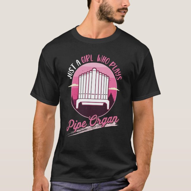 Orgel Girl Pipe Orgel Organist T-Shirt (Vorderseite)