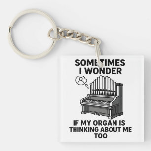 Orgel-Liebhaber-Geschenk - Lustiger Orgelspieler-S Schlüsselanhänger