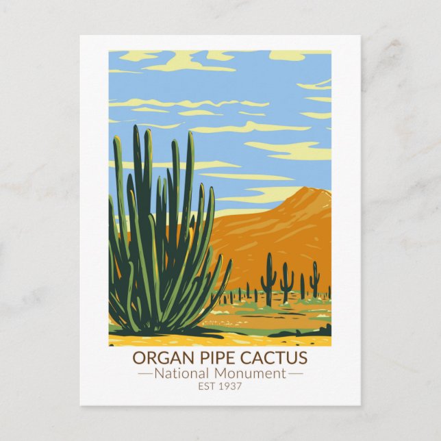 Orgel Pipe Cactus National Monument Arizona Postkarte (Vorderseite)