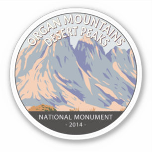Orgelgebirge Wüstengipfel Nationaldenkmal Aufkleber