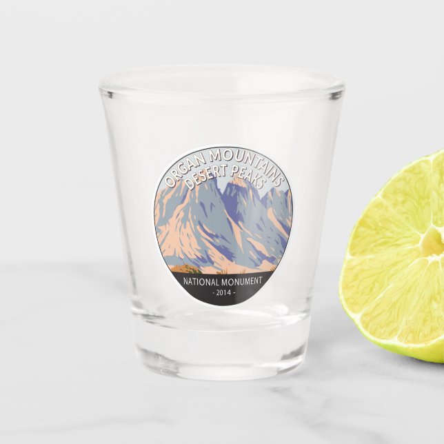 Orgelgebirge Wüstengipfel Nationaldenkmal Schnapsglas (Vorderseite)