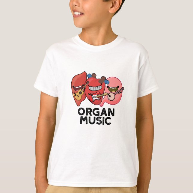 Orgelmusik Funny Anatomy Body Parts Pun T-Shirt (Vorderseite)