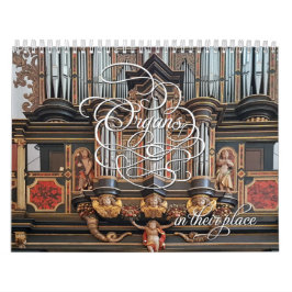 Orgeln an ihrem Ort - horizontaler Kalender